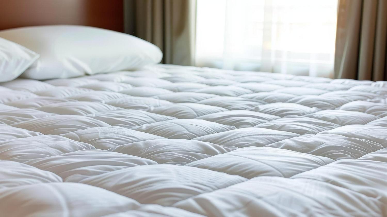 Mattress Topper vs Buying a New Mattress 1 Mattress topper on a bed