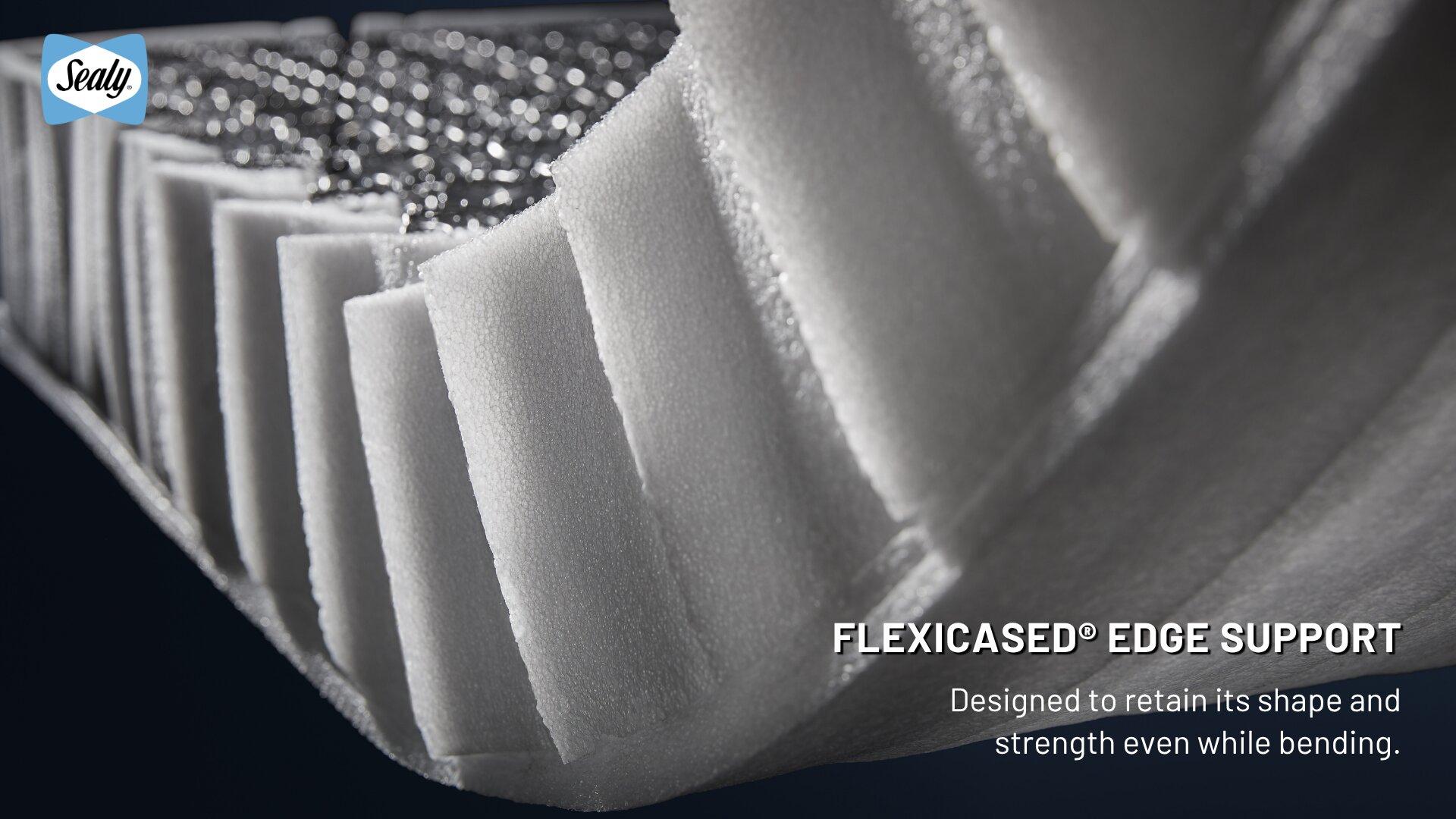 The Science Behind Sealy's Adjustable Beds: Engineered to Move, Designed to Support 2 Close-up of Sealy FlexiCased edge support showing coils that flex without losing shape