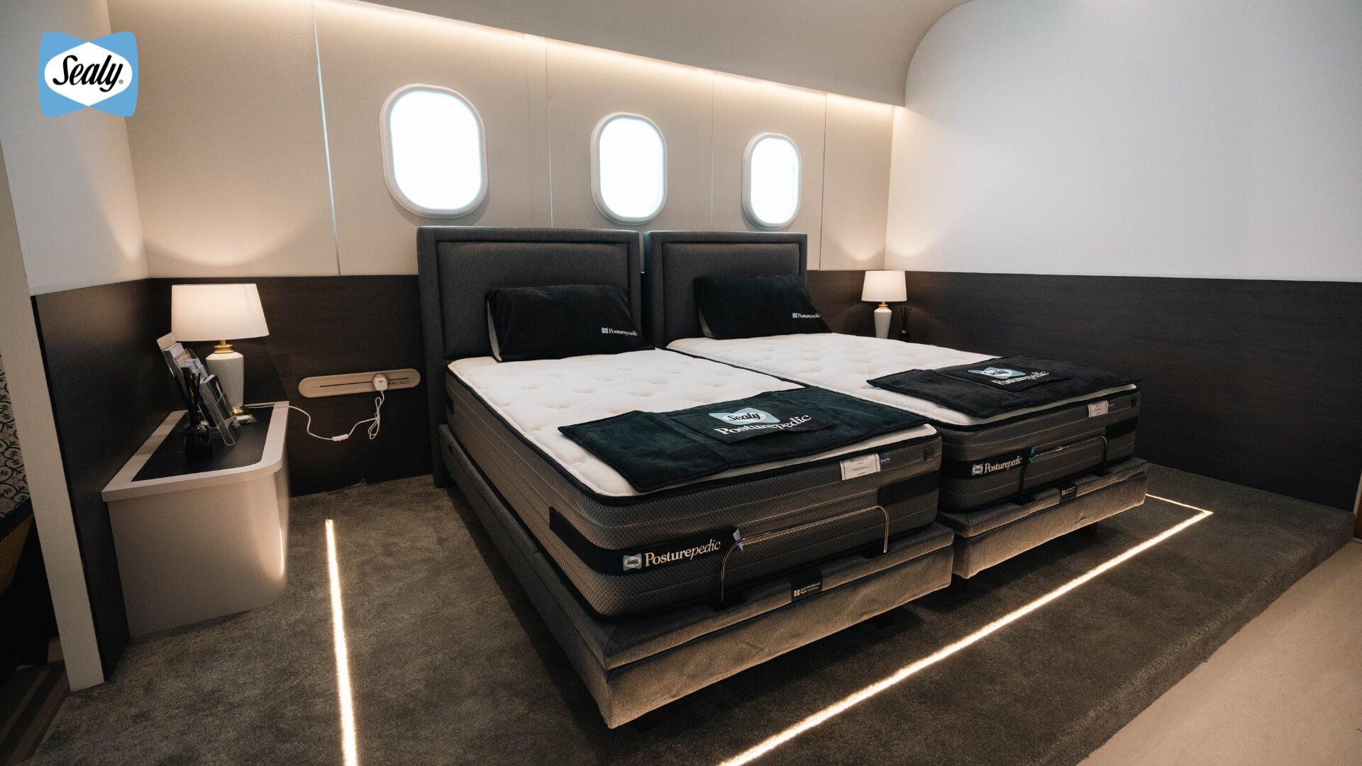 Discover Sealy Sleep Boutique Penang: A New Destination for First-Class Sleep 7 Ground floor of Sealy Sleep Boutique Penang with four Sealy Posturepedic mattresses set out for testing